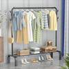 Indoor Floor Hanger Balcony Clothes Drying Rod Bedroom Hanger Simple Single Rod Clothes Rack Drying Quilt Hanger