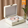Cd Player Player Star Album Player Retro Bluetooth Cd Record Player Leather Birthday Gift Cross-Border Small