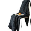 Nordic Simple Coarse Wool Blanket Solid Color Chenille Knitted Casual Blanket Thickened Sofa Leg Cover Blanket Nap Blanket