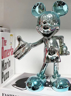 轻奢酒柜卡通米奇摆件桌面公仔手网红家居客厅玄关电视柜装饰品