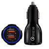6A fast charging high current car car one drag two flash cigarette lighter plug multi-function usb car charger