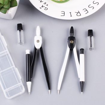 Metal compass set with lead core geometry drawing primary and secondary school students compass examination drawing mathematics stationery wholesale generation
