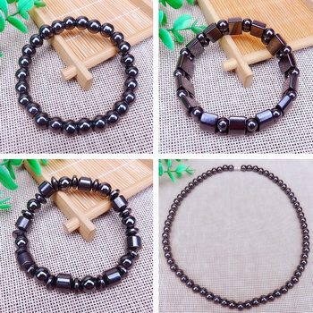Cross-Border European and American E-Commerce Hot-Selling Elastic Magnetic Black Gallstone Bracelet Jewelry Gift Company Magnet Bracelet Wholesale