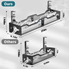 Amazon in stock Punch-free Office Iron Table Storage Hanging Basket Office Adjustable Table Rack