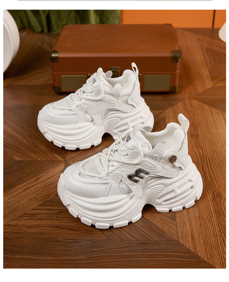 Giày sandal cao gót nữ hở mũi đế dày tăng chiều cao 2026 — Quả cầu, Xanh lá, Trắng chi tiết 21