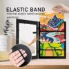 Cross-border New Children's Picture Frame Hot Wooden Oil Painting Storage Box Kids Art Frames Flip Magnetic Photo Frame