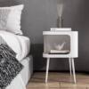 Cream Style Bedside Table Modern Simple Internet Celebrity Creative Iron Sofa Side Table Coffee Table Simple Bedroom Bedside Table