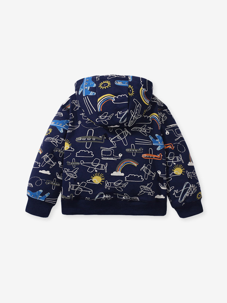 Boys' Jacket, Autumn Kids' Coat, [Style] Zipper Hoodie, Cartoon Boys' Hooded Jacket