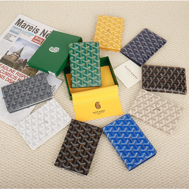 New Passbook Holder Letter Printing Dog Teeth Passbook Coin Purse Fashion All-match Wallet Large Capacity Card Holder