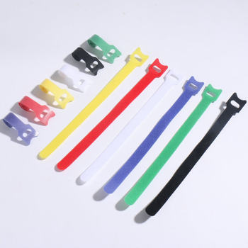 Nylon Velcro Cable Strap Fixed Data Cable Earphone Line Binding Strap Back-to-back Cable Strap Velcro Cable Strap Cable Strap