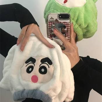 Cartoon Thickened Water Absorbent Hair Drying Hat Women's Quick-drying Bath Shower Hat Coral Fleece Headscarf Hair Wipe Towel Hair Drying Towel