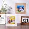 Oil painting stick special paper picture frame Square small photo frame cardboard with bracket oil painting stick painting storage book paper photo frame