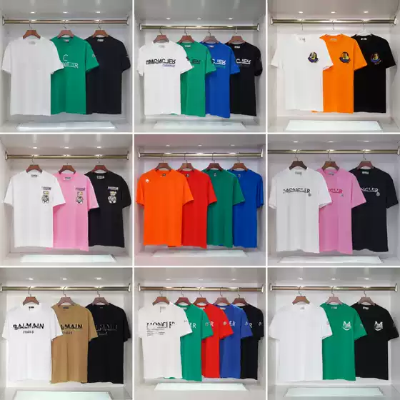 Drop Shipping Correct High Version 2025 New Moncler Men's & Women's Short Sleeve T-Shirt Top Unisex Couples Collection
