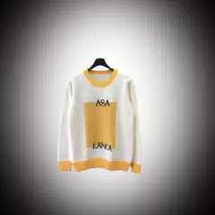 Autumn and Winter New Cross-border CA Casa Men's Casual Long-sleeved Sweater Letter Embroidered Trendy Loose All-match for Men and Women