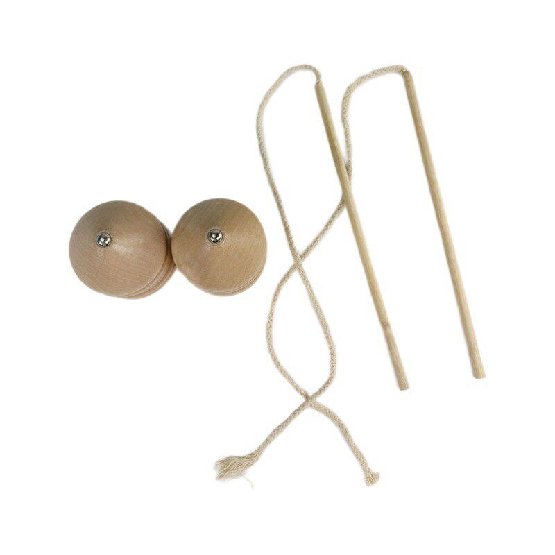 Wooden Spinning Top Nostalgic Toy for Teenagers and Children, Classic Spinning Top with Whip and Stick for Adults, Middle-Aged and Elderly, Wholesale