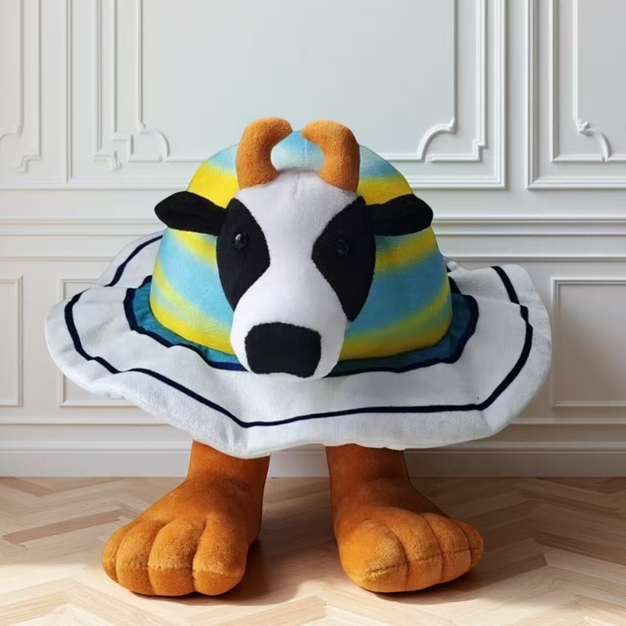 跨境新品tung tung tung sahur 鲨鱼山海经恶搞毛绒玩具娃娃公仔