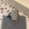 Silver armor ring