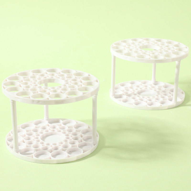 Desktop Cosmetic Rack Lipstick Cosmetic Brush Storage Dressing Table Finishing Storage Box Plastic Brush Holder Pen Holder