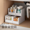 Lazy corner cabinet storage box kitchen supplies finishing box sink sundries storage basket desktop right angle storage box