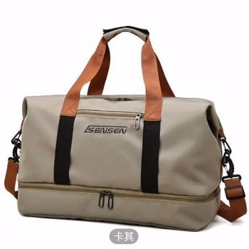 Travel Bag Handbag Short-distance Travel Men's and Women's Large Capacity Canvas Bag Luggage Bag Short-distance Light Sports Fitness