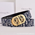 Blue cloth gold buckle c&d