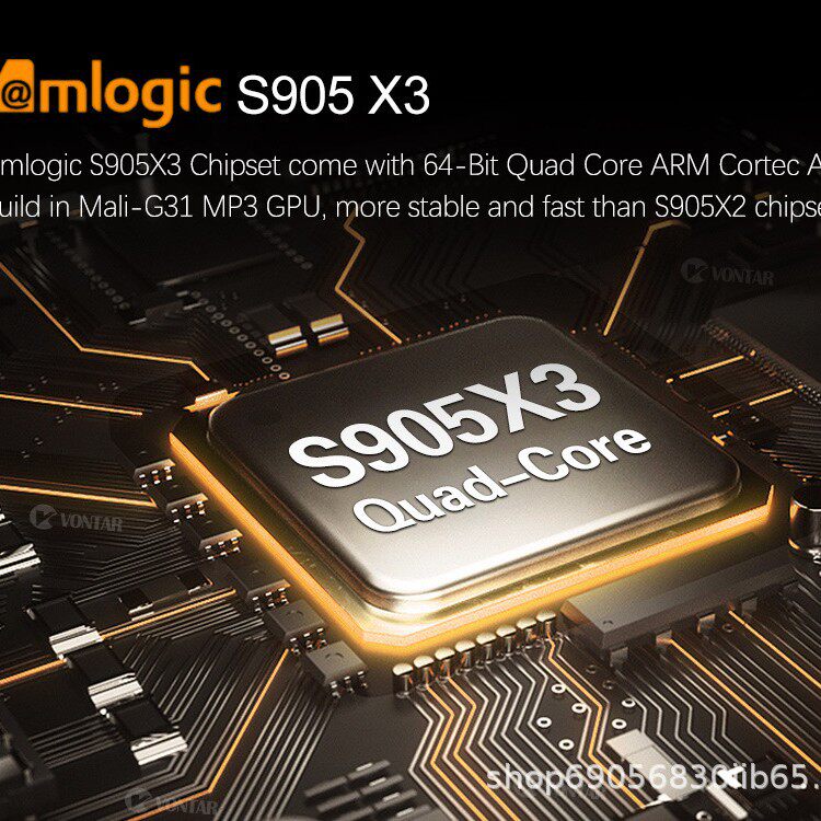 Vontar X3 Network Player S905X3 Android 9.0 Tvbox 4+128Gb