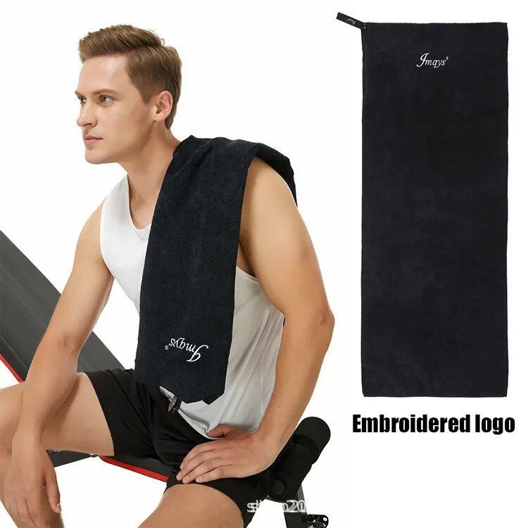 Cross-Border Gym Towels, Sports Towels with Pockets, Multi-Functional Quick-Drying Towels, Fitness Equipment Sweat-Absorbing Pads, Sweat-Wiping Towels