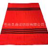 Factory Supply Red Line Blanket Retro Recycled Wool Disaster Relief Blanket Waste Cotton Blanket