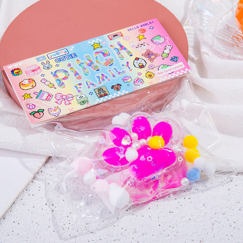 透明クリスタルキャットクロー✺赤