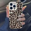 Sparkling Leopard Print Suitable for Apple 16 Pro Max Phone Case iPhone 15 Pro Max High-End 14 New Model 17 European and American Style