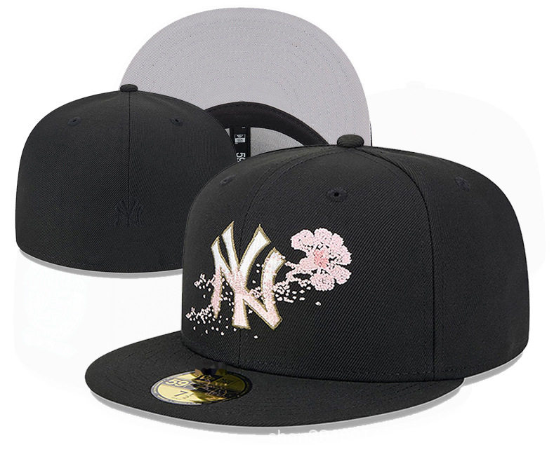 American Fully Enclosed Baseball Cap NY Yankees Embroidered Peaked Cap Soft Top Breathable Sun Protection Hat Yankee Style Hat