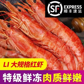 Argentinian Red Shrimp L1L2 Large Red Shrimp Extra Large Fresh Seafood Live Frozen Aquatic Shrimp Packaging Feed