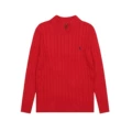Red with Blue Label