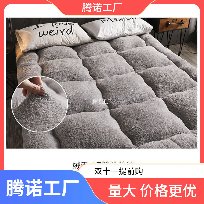 Thickened Cashmere Mattress Cushion Household Tatami Dormitory Single Student Dormitory Bed Sponge Mattress Quilt