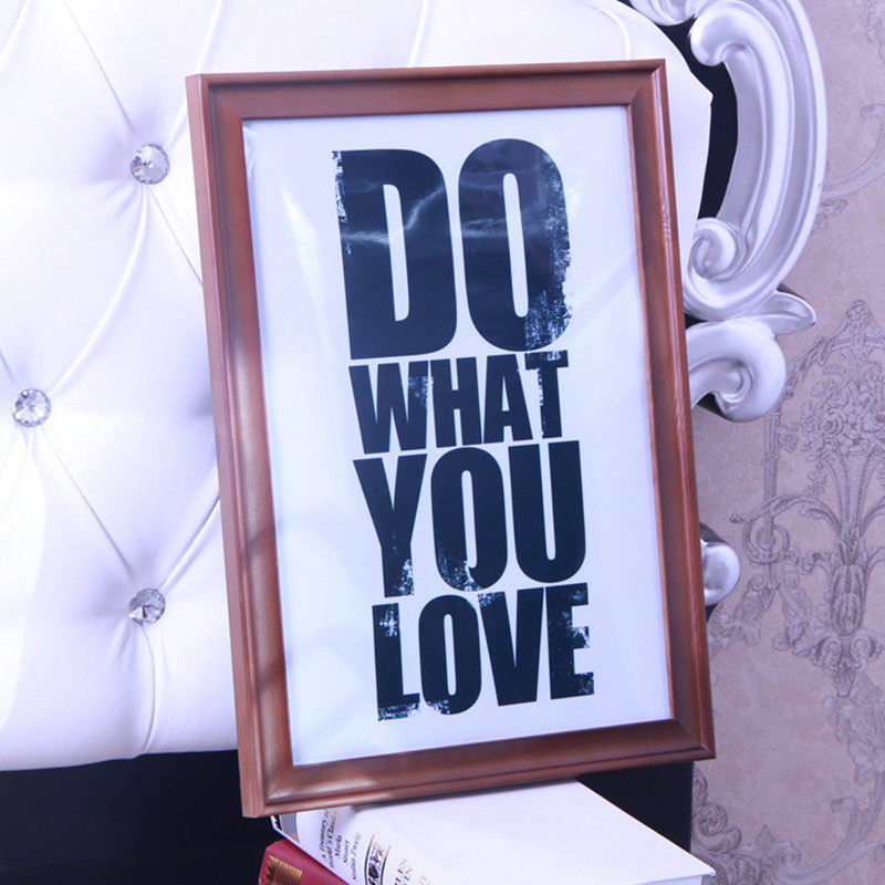 Wholesale creative three-dimensional solid wood photo frame Wall setting table 7 inch modern simple North U-shaped A4 wooden retro picture frame