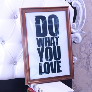 Wholesale creative three-dimensional solid wood photo frame Wall setting table 7 inch modern simple North U-shaped A4 wooden retro picture frame