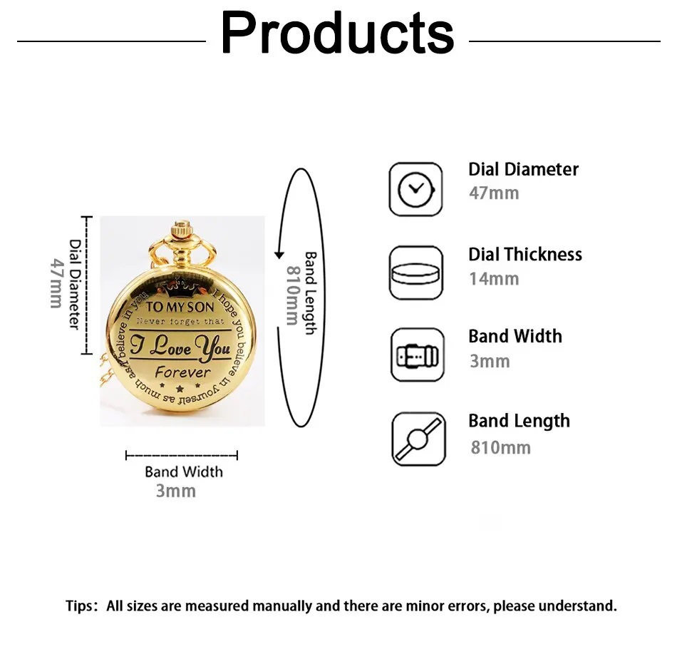 Delta Action Peripheral Saiyed Pocket Watch Polished Retro Flip Pocket Watch Arabic Numerals Gift Watch