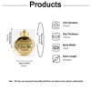 Delta Action Peripheral Saiyed Pocket Watch Polished Retro Flip Pocket Watch Arabic Numerals Gift Watch