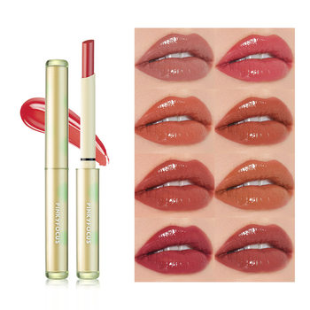 Domestic Pinkyfocus Water-Like Mirror Lipstick Whitens and Is Not Easy to Stick to the Cup Water-Gloss Autumn and Winter Moisturizing Lip Glaze Lip Gloss