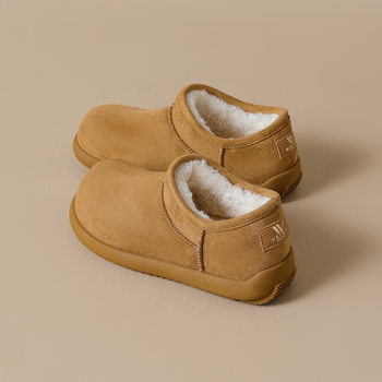 Weiwei Girl 579 Thick-Soled Snow Cotton Shoes for Women Fleece-Lined Thickeneded Short Boots Winter Warm Little Potato Birkenstock Shoes