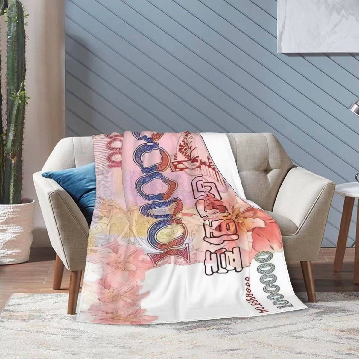 Flannel Blanket Gift Office Blanket Throw Blanket Air-Conditioned Room Campus Dormitory Shawl Sofa Gift Box Super Soft