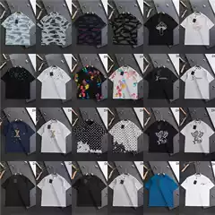 Cross-Border. Correct Version. High-End Version. Lv Short-Sleeve T-Shirt. Dior Short-Sleeve T-Shirt. Fendi Short-Sleeve T-Shirt. Prada Short-Sleeve T-Shirt. 25 New Model Pure Cotton Short-Sleeve T-Shirt