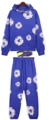 Royal blue suit (white wreath)