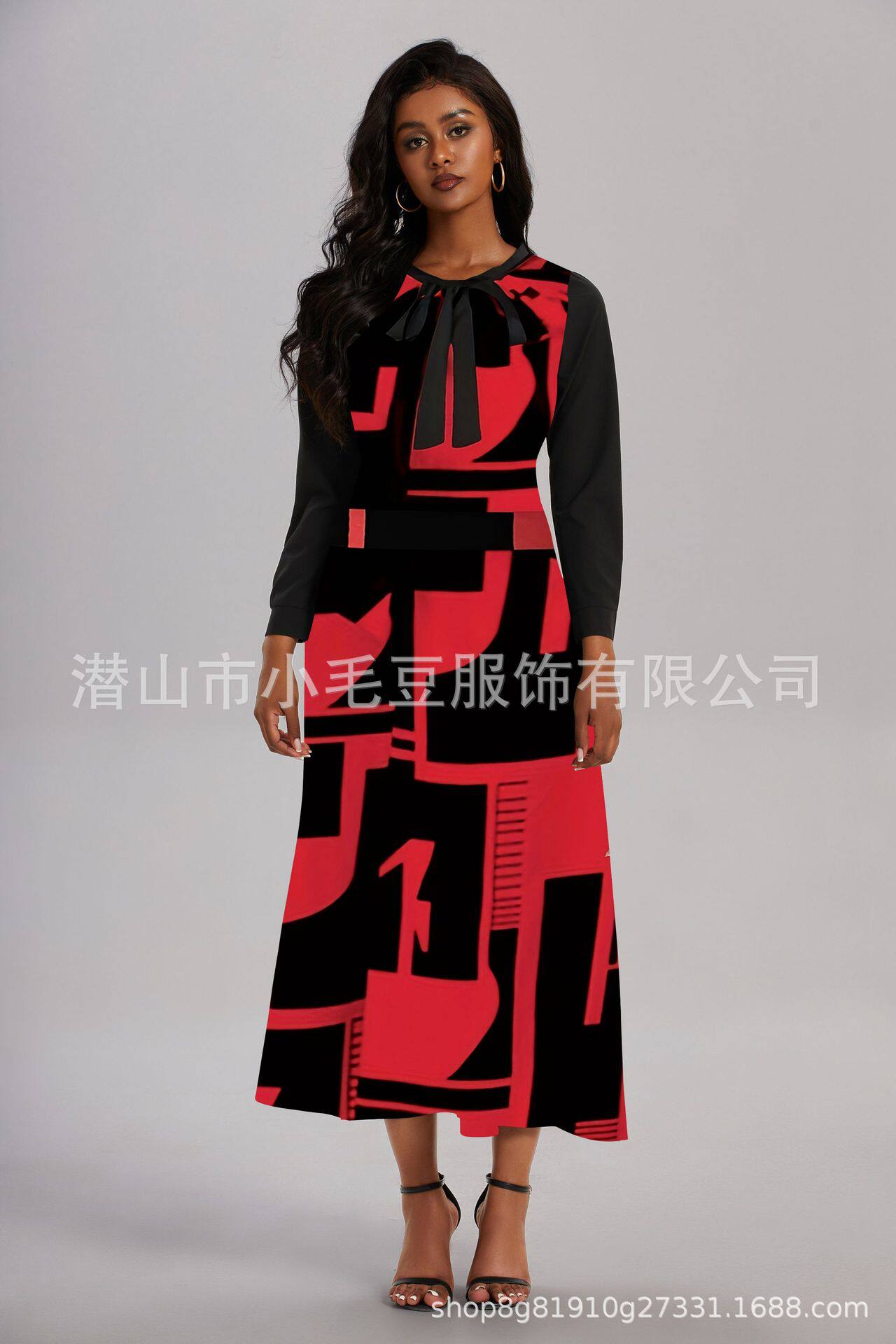 Elegant Floral Print Asymmetrical Dress Fashionable Patchwork Design Perfect for Parties and Special Occasions