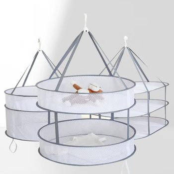 Household Sweater Wool Sweater Flat Mesh Drying Net Folding Drying Net Sock Drying Tool Drying Rack