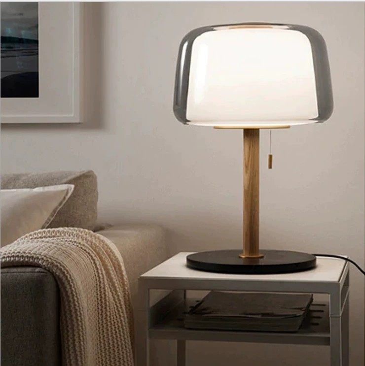Nordic Ins Style Atmosphere Table Lamp Advanced Sense Designer Living Room Bedroom Cream Style Simple Light Luxury Decorative Lamp
