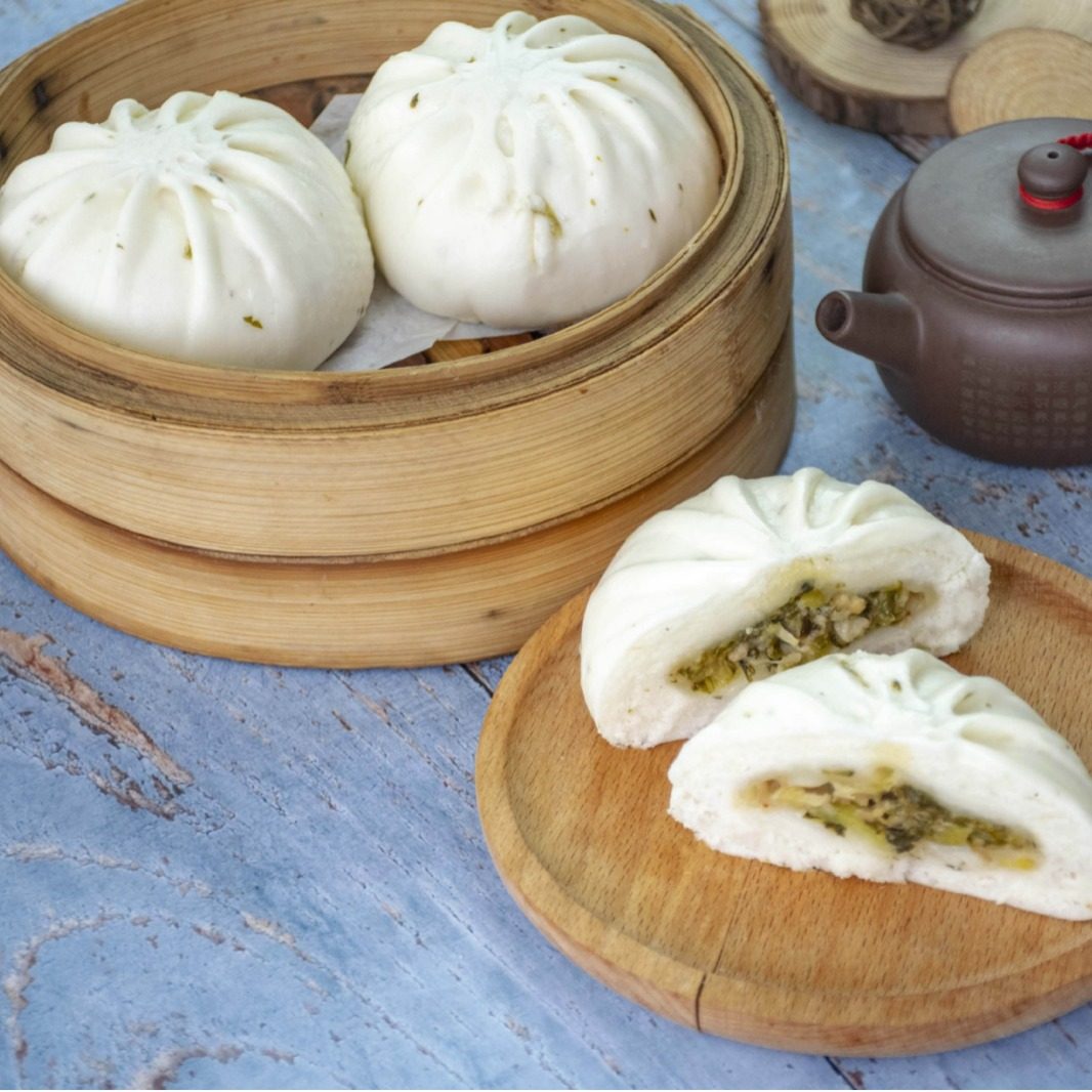 Refreshing pickled cabbage package semi-finished products catering commercial steamed buns early nutrition breakfast vegetable package steamed buns pasta 12 pack