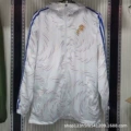 Real madrid-single-sided hooded white colorful windbreaker