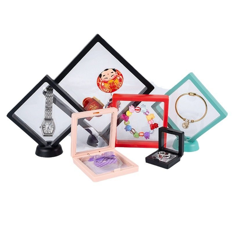 Dust-Proof Storage Film Packaging Box for Small Items, Gifts, Jewelry Display, Floating Box for Pendants, Necklaces, Minimalist Jewelry