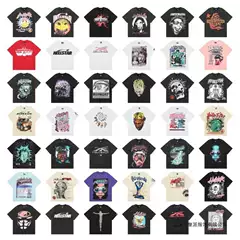 Cross-border Foreign Trade Amazon Beauty Tide Hell Star ins Same Style 3D Printed Short-sleeved T-shirt Men's and Women's Casual Tide
